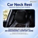 NACBAC Car Neck Rest Ergonomic Pillow